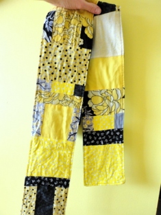 Handmade scarf from kimono show