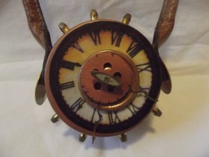 Steampunk clock purse on Etsy